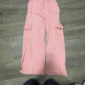 Blue Blush Pink Cargo Pants